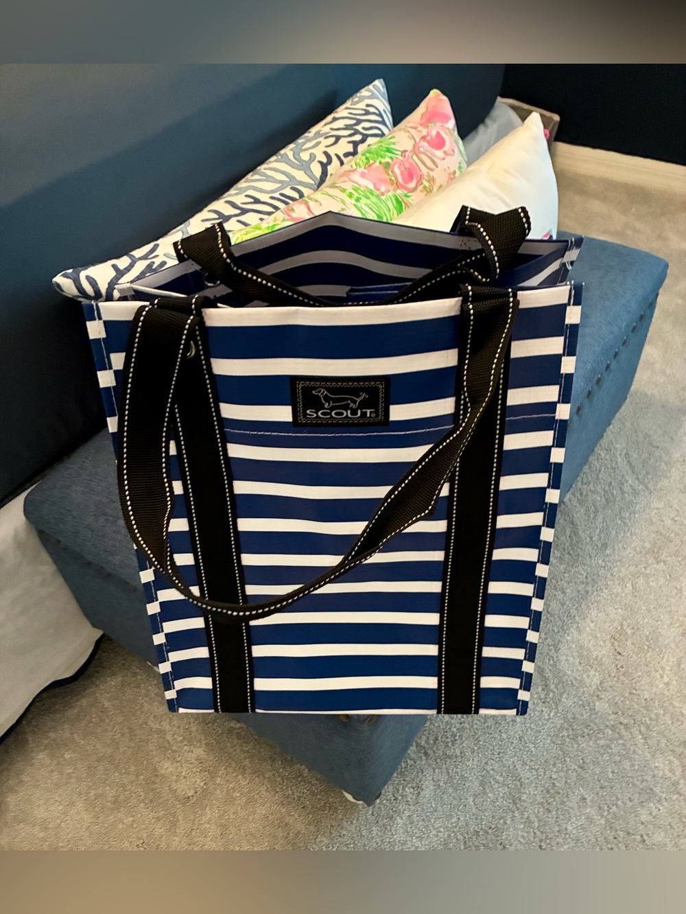 Scout Bags - Baguette Market Tote - Nantucket Navy